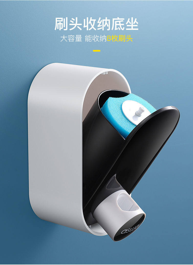 Одноразовые туалет щетки 一次性马桶刷套装无死角长柄家用厕所刷清洁片替换头卫生间免打孔