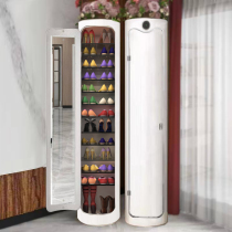 New Mesh Red Shoe Rack Intelligent Germicidal Disinfection Household Doorway Multilayer Round Cylindrical Province Space Containing Cabinet Shoe Cabinet