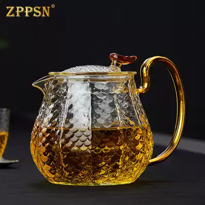 ZPPSN Japanese hammered glass teapot home filter bubble teapot high temperature tea breiler kung fu tea set set set