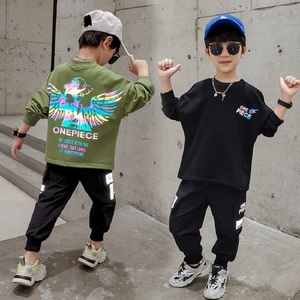 新款儿童洋气卫衣中童网红秋款男孩帅气潮