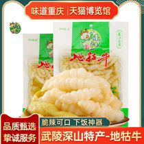 Chongqings special prolific Zhengzong Apong Jiang ground bulls 400gX5 ground silkworm pagoda vegetables bubble pretzels jade beads Next meal with small gifts