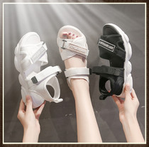 Sports small size cool shoes new sweet wear-resistant women's shoes non-slip junior high school women's sandals Joker women's thick soles