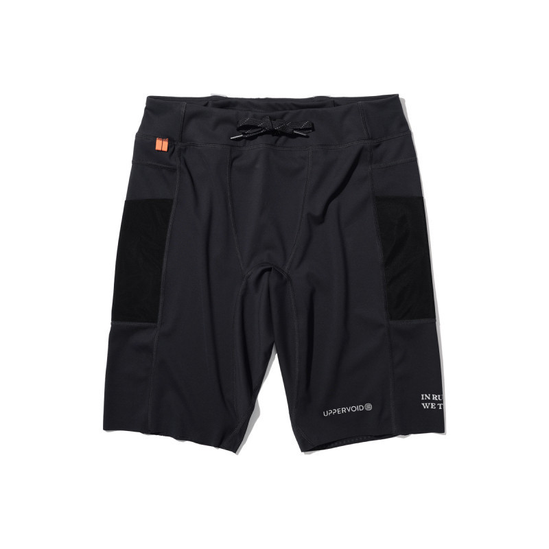 Uppervoid Latitude Coordinates | 9inch Tight Shorts | Outdoor Sports Elastic Lightweight Cool-Feeling Five-Point Pants for Men
