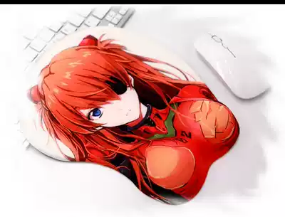 Silicone mouse pad three-dimensional 3d big chest super large wrist guard cute hand guard comfortable wrist pad creative soft
