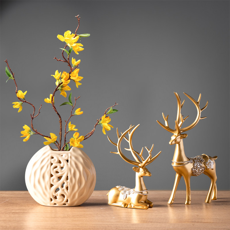 Modern Home Room Bedroom Arrangement Furnishing Creative Living Room Wine Locker Home Innate Decorative Resin Craft Gift Hem Accessories Small Pendulum