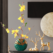 Modern simple home living room partition deer ornaments crafts Bedroom bookshelf room decorations Creative furnishings