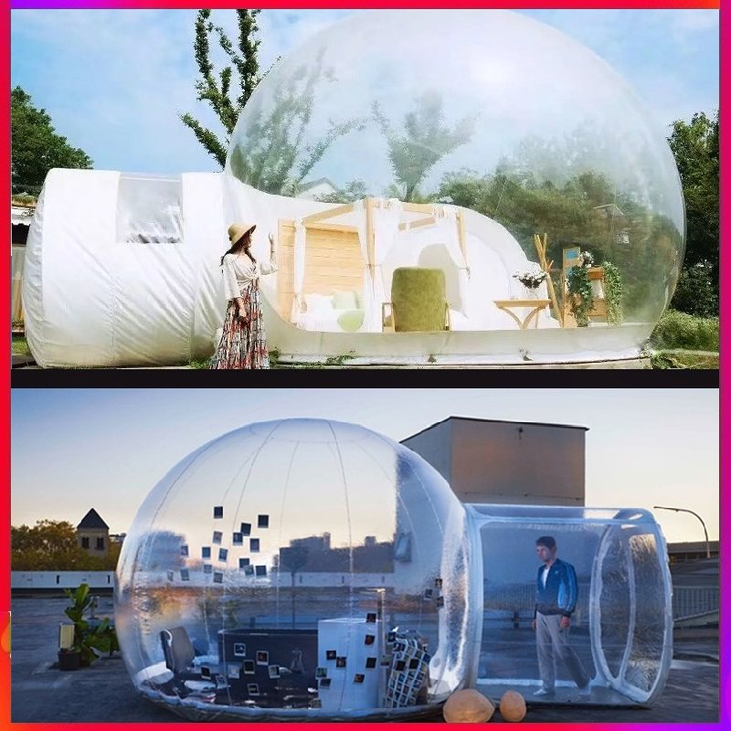 Inflatable Transparent Bubble House Net Red Star Tent Resort Hotel B&B Mountain Villa Outdoor Scenic Area Dining Room Crystal Palace