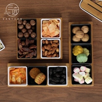 Sanyuan modern snack refreshment tray Household tea tray Simple bamboo Japanese tea tray Size dry tea tray