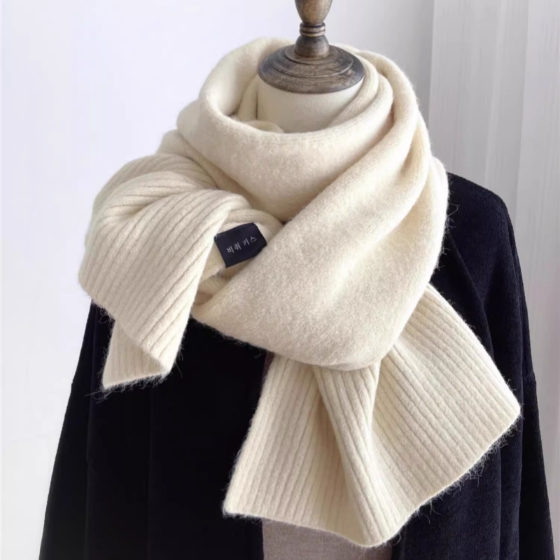 (Top Extravagant) France DUDG autumn-winter lovers' fashion pure cashmere knitted scarves thickened with warm surrounding necks-Taobao
