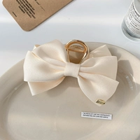 Белая универсальная заколка-крабик, 12см