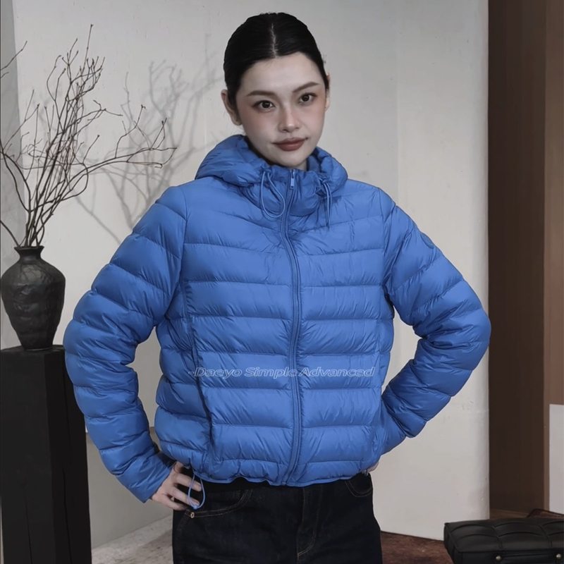 Daryo New National Standard 90 Goose down Jacket with Hood 2026 Short down Jacket Lightweight Elegant Autumn and Winter Top D1631