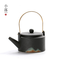 Zen Imagery Teapot Household ceramic Gongfu tea with black tea Puer tea Puer tea pot Japanese-style minimalist small single pot customized logo