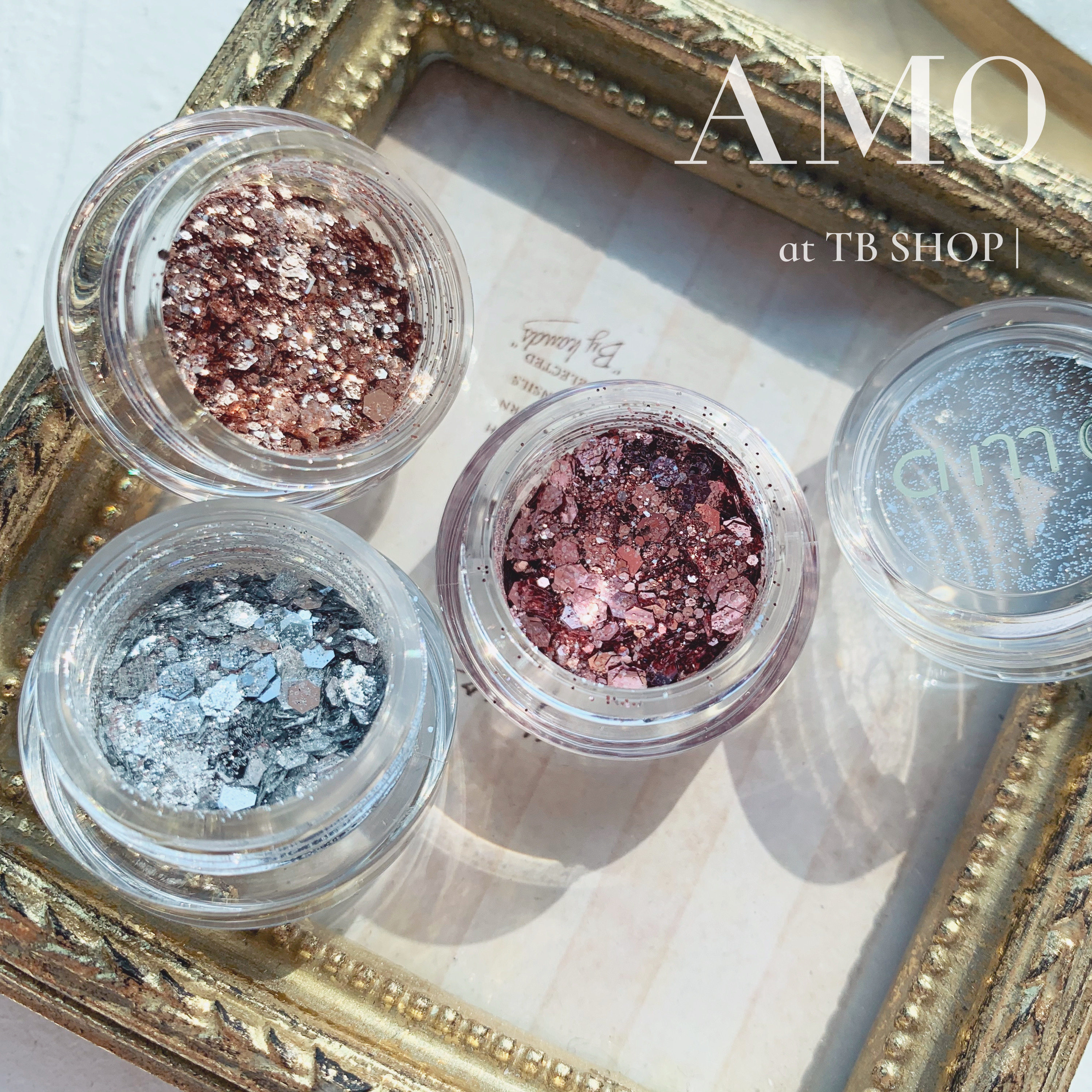 AMO Nail Art Jewelry Super Flash Mixed Sequins Glitter Brilliant Glitter Set Japanese Ultra-thin Internet Celebrity Nail Decoration