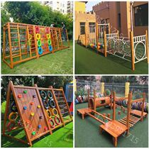 Facilities Kindergarten climbing rack Musical Instrument Material Slide Ladder Training Stilts Board Military Training Drill Holes Toy Gaming Sensation