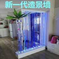 Creative Acrylic Screen Partition Large Genguan Fish Tank Restaurant Water Curtain Cafe Office Water Curtain Wall