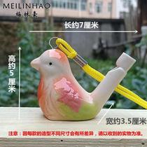 New style bird whistle with rope ceramic water bird whistle tourist attraction toy park street stall school prize gift