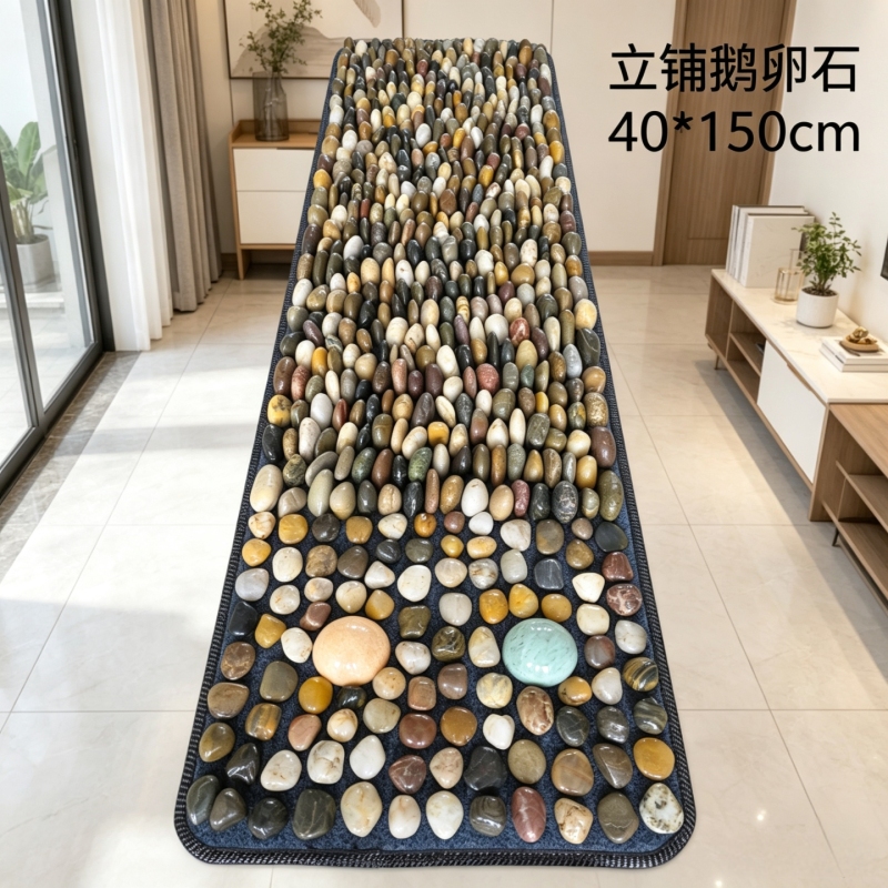 Standing Pebbles Foot Massage Pad Foot Massager Pedicure Floor Mat Gravel Road Acupressure Board Acupoint Foot Massage