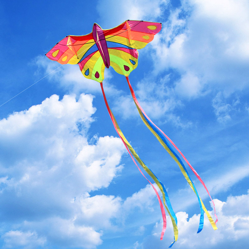 Weifang Zheng music colorful butterfly new kite adult large high-end splicing breeze easy flying for children adults