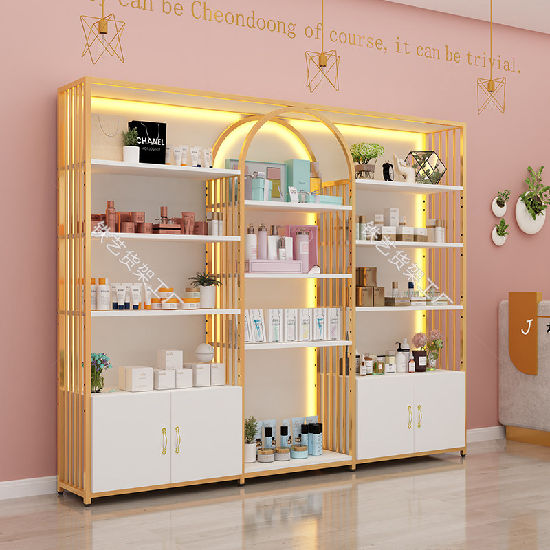 Выставочный стенд nail art display cabinet product net полка знаменитостей полка салона красоты витрина шкафа многослойная напольная дуга