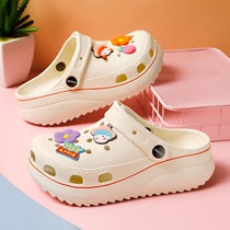 Cute slippers This years popular cool off outside wearing a rainy day Toshoe dongle dongle shoes womens beach shoes new anti-slip