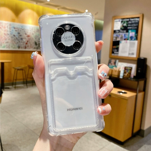 Помещение мешков для фотокортов, подходящих для Huawei Mate40e Shell P50e Transparent 30EPRO мягкий кремниевый клей P40 защитный набор Honor 50 -IN -одна карта Nova9 All -Inclusive 7 подушек безопасности 8 Anti -Drop 6 мужской и женской карты в стиле стиля