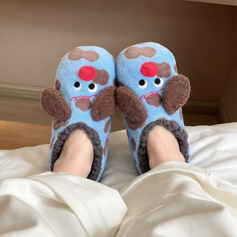 [Super Soft] Cute Silent Cotton Slippers for Women 2026 New Model Home Indoor Warm Women's Floor Socks