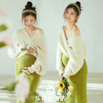 Exhibition new pregnant women photo photography clothing small fresh and beautiful knitted skirt pregnant mother belly photo art photo