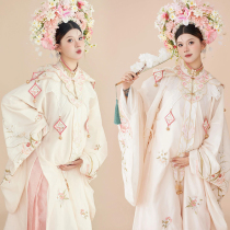 Photo studio new hairpin Hanfu pink Chinese style cute pregnant mommy hairpin costume ancient style maternity photo photography clothing