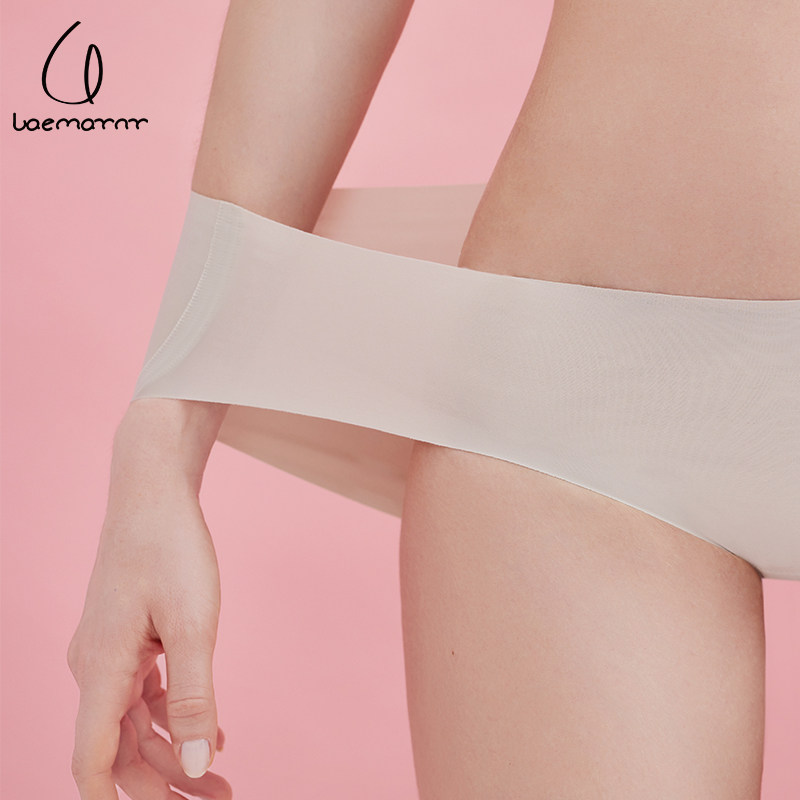 Untraced ice wire underwear lady antibacterial cotton pure cotton low waist triangle trousers in summer thin air-bearing high-air bomb