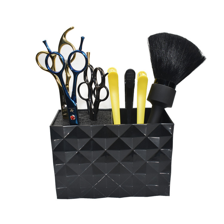 Hairdresser tool Boutique double row scissor comb socket double hole scissor seat hall anti - slip collection scissor box