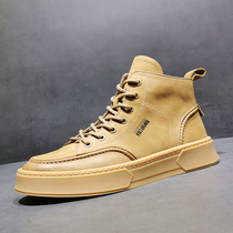 Martin boots Mens Inn Wind China Help tooling mens leather 100 hitch casual boots spring bursting with high bunch of boots for men