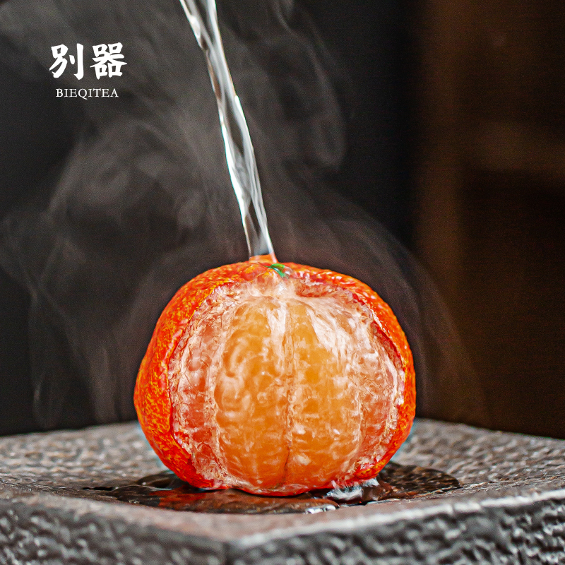 Net red color-changing orange tea pet lychee ornament boutique tea can raise creative personality tea play tea ceremony tea set accessories