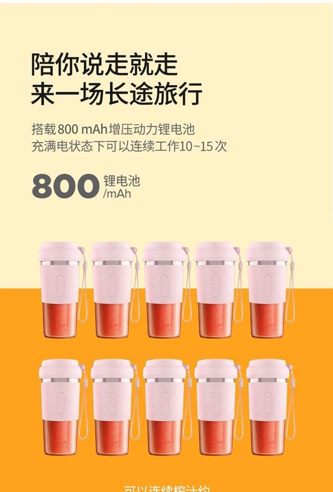 [Thương hiệu Đức] Máy ép trái cây mini Hanjia Ouse Chuxiang Thiết bị điện gia dụng tiện lợi - Máy ép trái cây