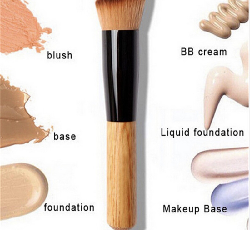 Lilylolo Foundation Brush Loose Powder Brush Portable Wooden Long Handle Brush Lily Lolo Mineral Powder Brush Soft and Good Lilylolo Foundation Brush Loose Powder Brush Portable Wooden Long Handle Brush Lily Lolo Mineral Powder Brush Soft and Good
