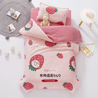 Одеяло для детского сада, хлопковый комплект, детский пододеяльник, детское покрывало для сна, 3 предмета, постельные принадлежности