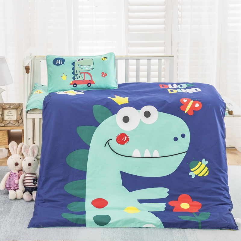 Pure Cotton Children Kindergarten Afternoon Nap Quilt Single Piece Quilt Cover Spring Autumn Small Quilt Thickened Detachable All Season Universal