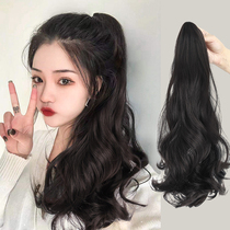 New product fluffy silk temperament big wave grab clip ponytail