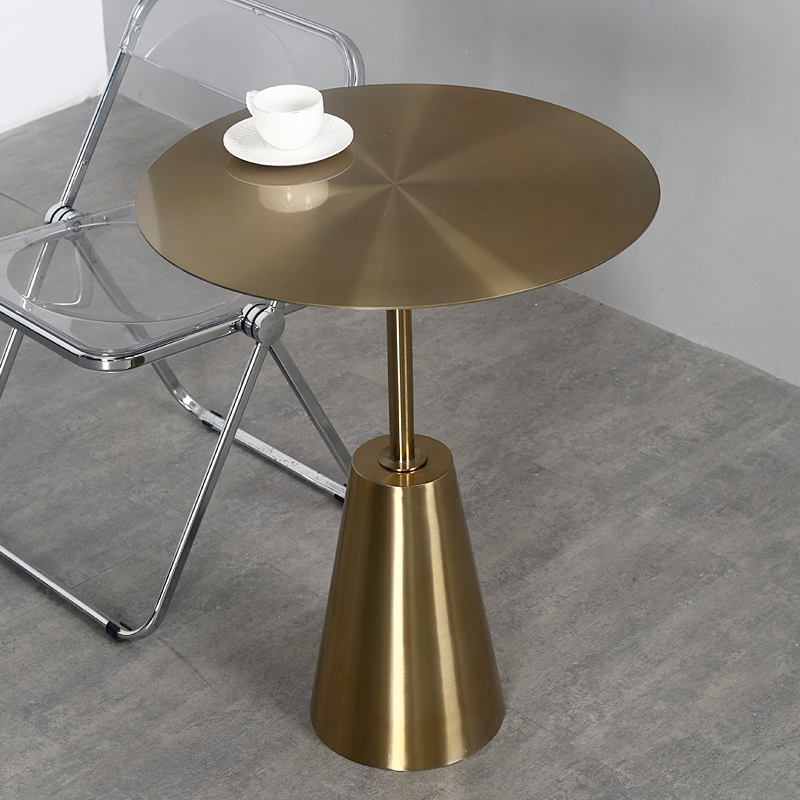 Industrial Wind Stainless Steel Small Table Modern Minimalist Milk Tea Shop Café Dining Chairs Combined Removable Commercial Table-Taobao