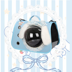 Moom Big-Eared Dog and Cat Carrier Sanrio Pet Carrier Cinnamoroll Space Capsule Dog Carrier Cat Portable Shoulder Bag for Outings