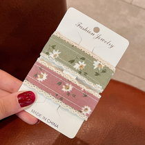 Japanese hipster Forest cloth art bbclip cute flower hairclip female broken hair clip bangs clip