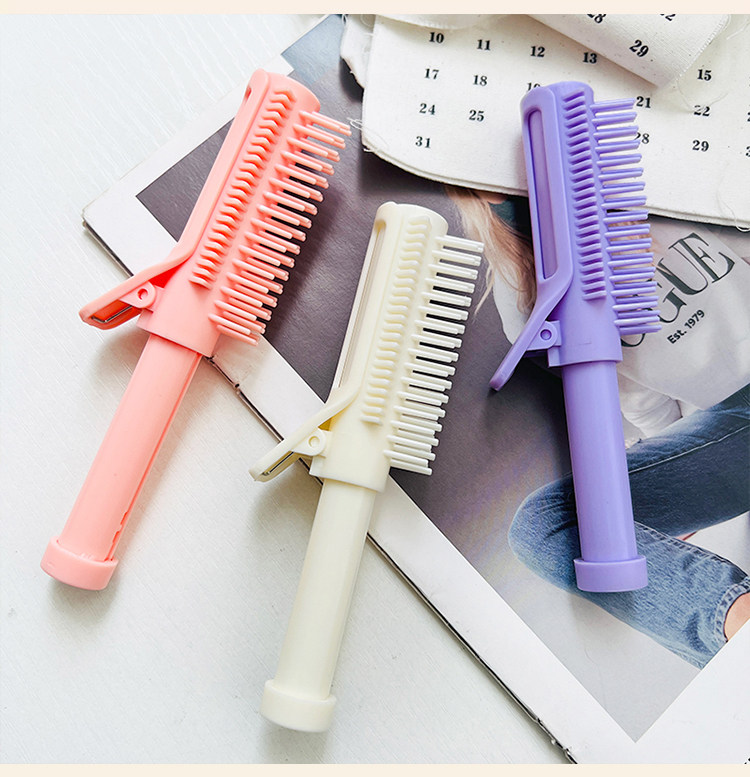 食颜派 可伸缩卷发梳【可伸缩 口袋造型梳】【打工人办公室好物】