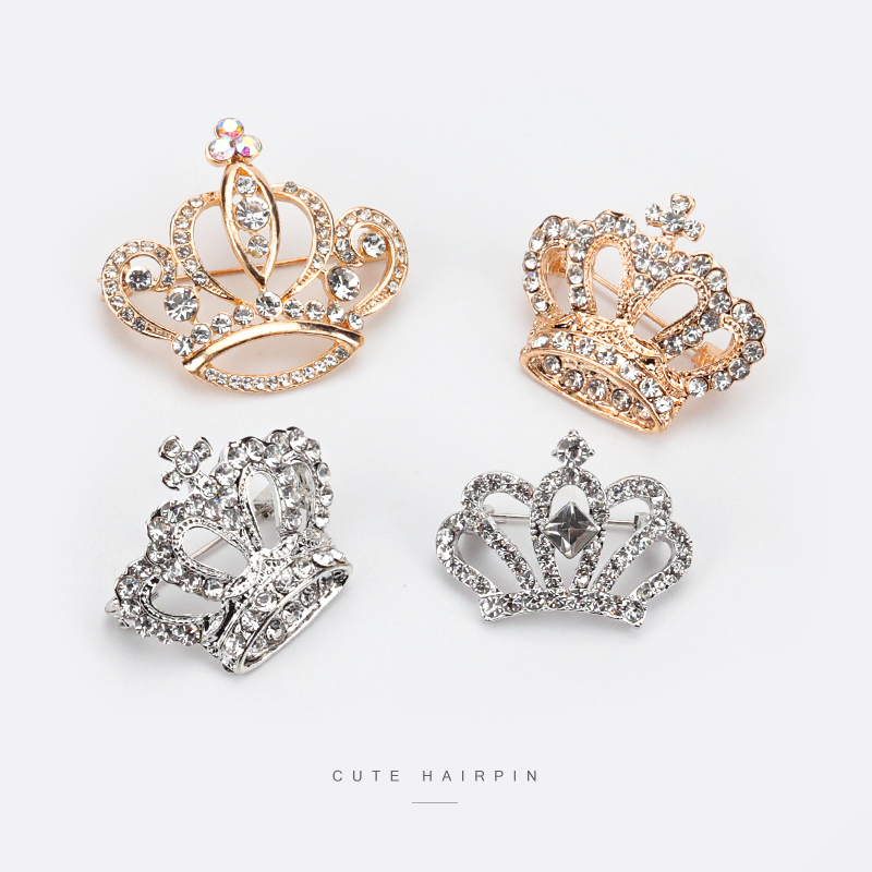 Brooch Women's Accessory Elegant High-End Crown Small Lapel Pin Formal Dress Corsage Sweater Suit Pin Crystal Collar Flower Lapel Clip Brooch Women's Accessory Elegant High-End Crown Small Lapel Pin Formal Dress Corsage Sweater Suit Pin Crystal Collar Flower Lapel Clip