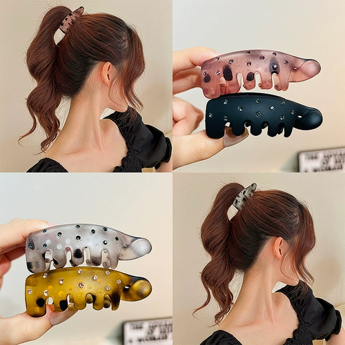 Заколка-крабик, заколка для волос, акула, хвостик, аксессуар для волос