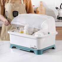 (Bottle material) Kitchen bowl chopsticks storage box large and small plastic cupboard drawer type drain bowl rack storage rack