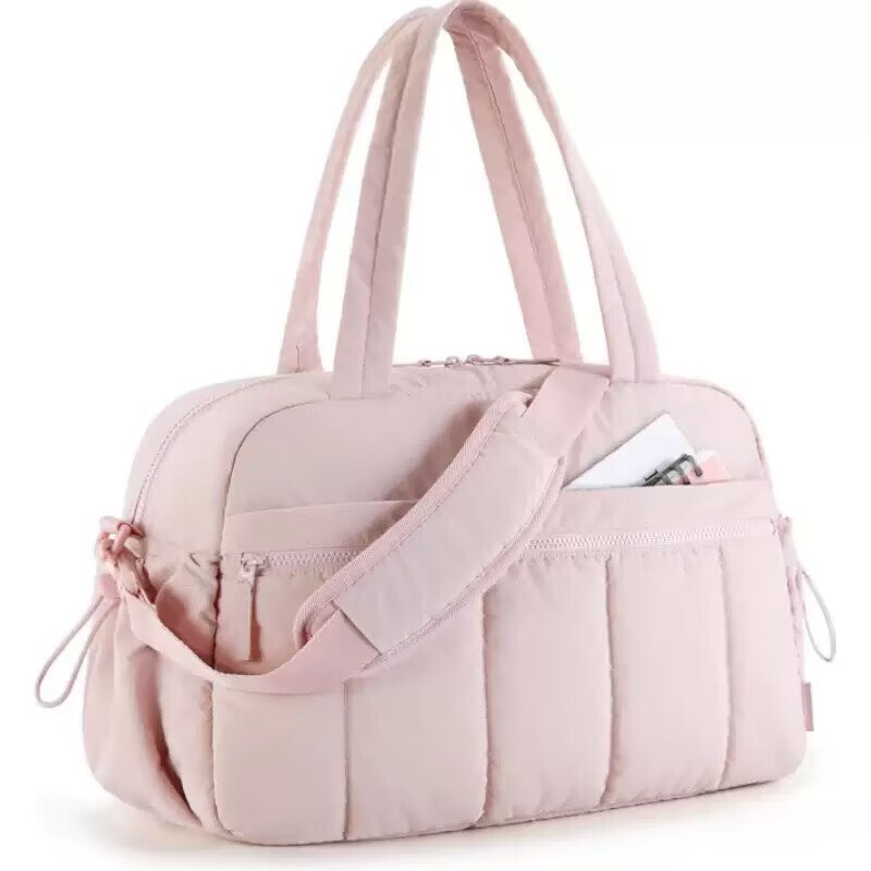 Short-Distance Travel Bag for Women, Large-Capacity High-End Handbag, Crossbody Bag, Maternity Bag, Business Trip Carry-On Bag, Can Be Attached to a Trolley Case