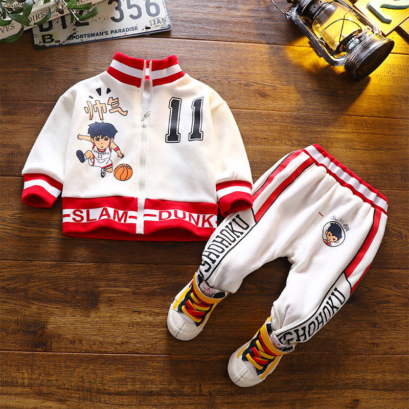 Baby Spring Wear Men 2020 New Little Boy Foreign Gas Baby Two-Piece Set Handsome Boy Sports Suit Spring and Autumn