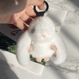 Плюшевый милый кролик, кукла, высококлассный брелок, аксессуар на рюкзак, подвеска, популярно в интернете