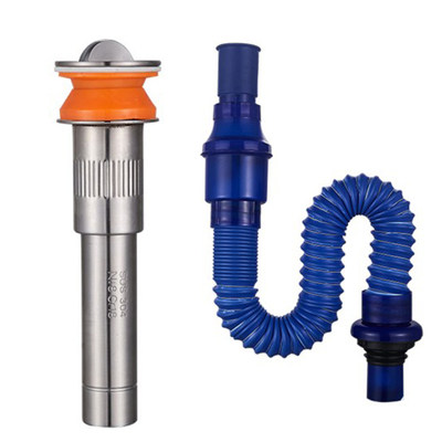 Stainless steel deodorant drainer Ceramic basin washbasin deodorant drainer Ceramic basin under the water absorption bullet jump drainer