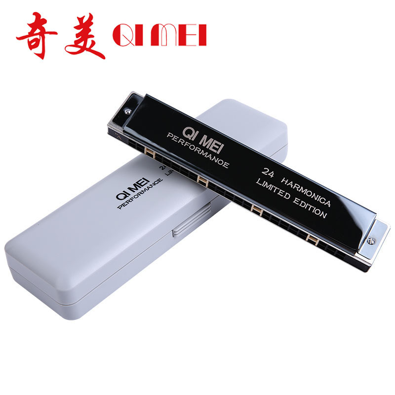 Chimei Harmonica 24 Holes Accent C Tone Children Beginners Student Introductory Comeback Adult Advanced Professional Playing Grade