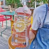 Вместительная и большая летняя портативная высококачественная трубочка со стаканом, спортивный чайник для влюбленных, 2000 мл